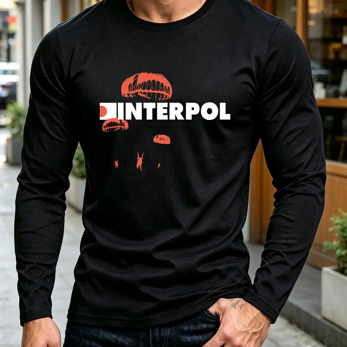 washed T Shirt Interpol band r - Streetwear Brand Vintage 评论和价格