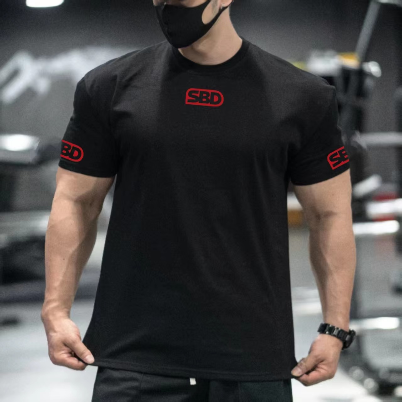 SBD Powerlifting Training Blac - Streetwear Brand Red Logo 评论和价格